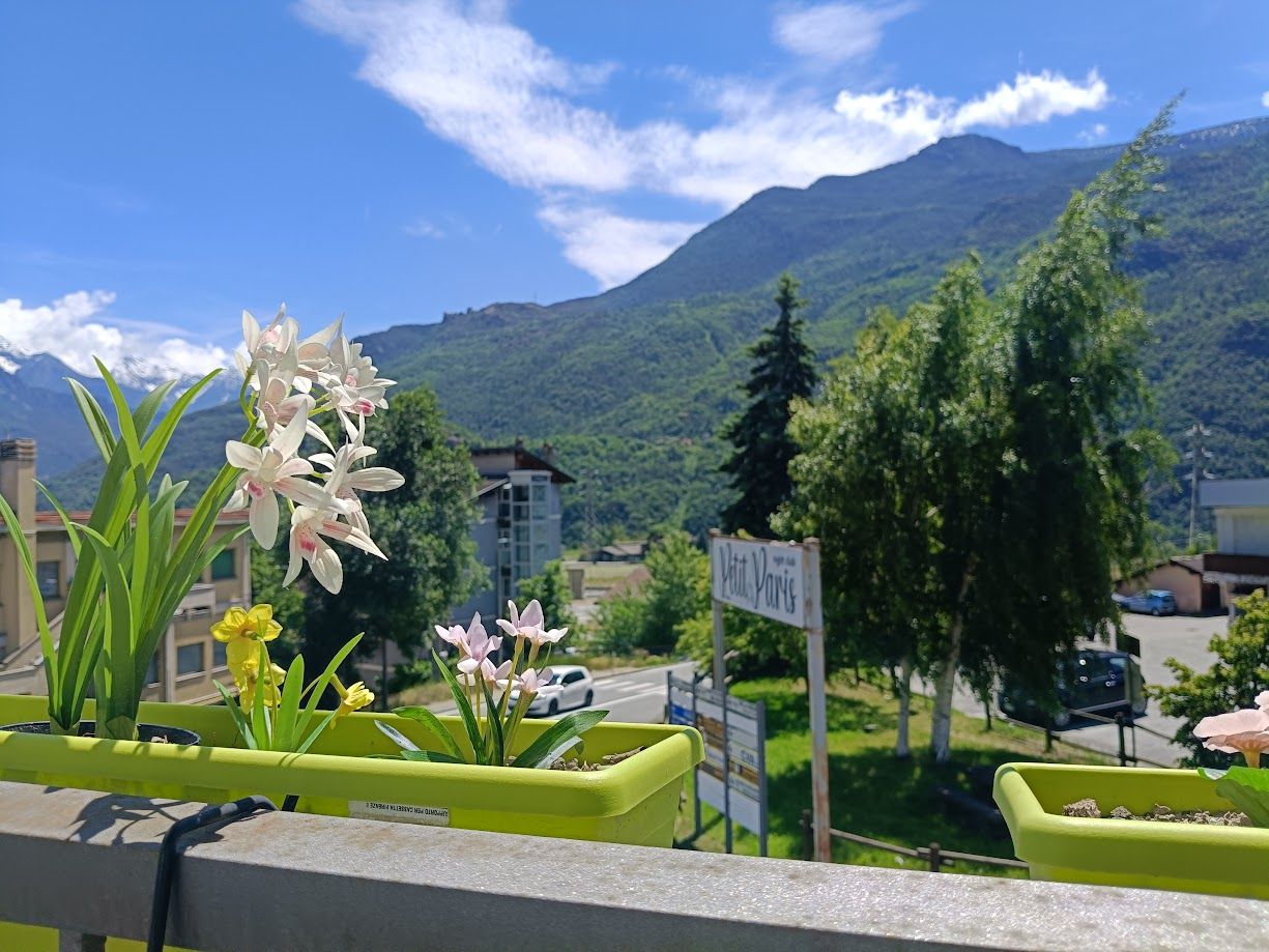 Balcony overlooking Ussel Castle near Cervinia and the Aosta Valley attractions
