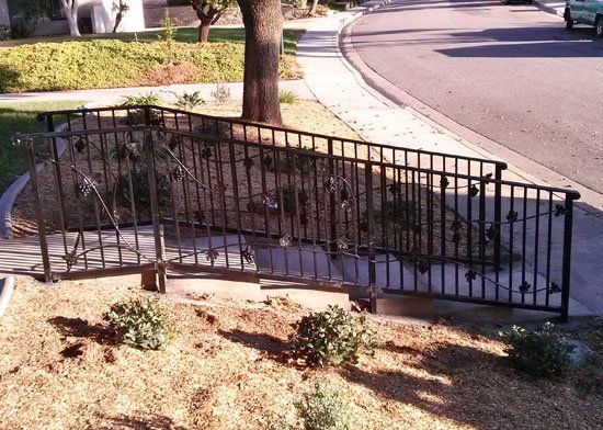 Black handrail — Riverside, CA — Ross Fence Co