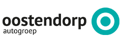 Oostendorp Autogroep logo in black and teal with circular icon