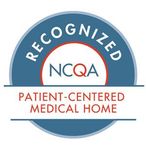 NCQA Recognized Patient-Centered Medical Home logo in blue, red, and white