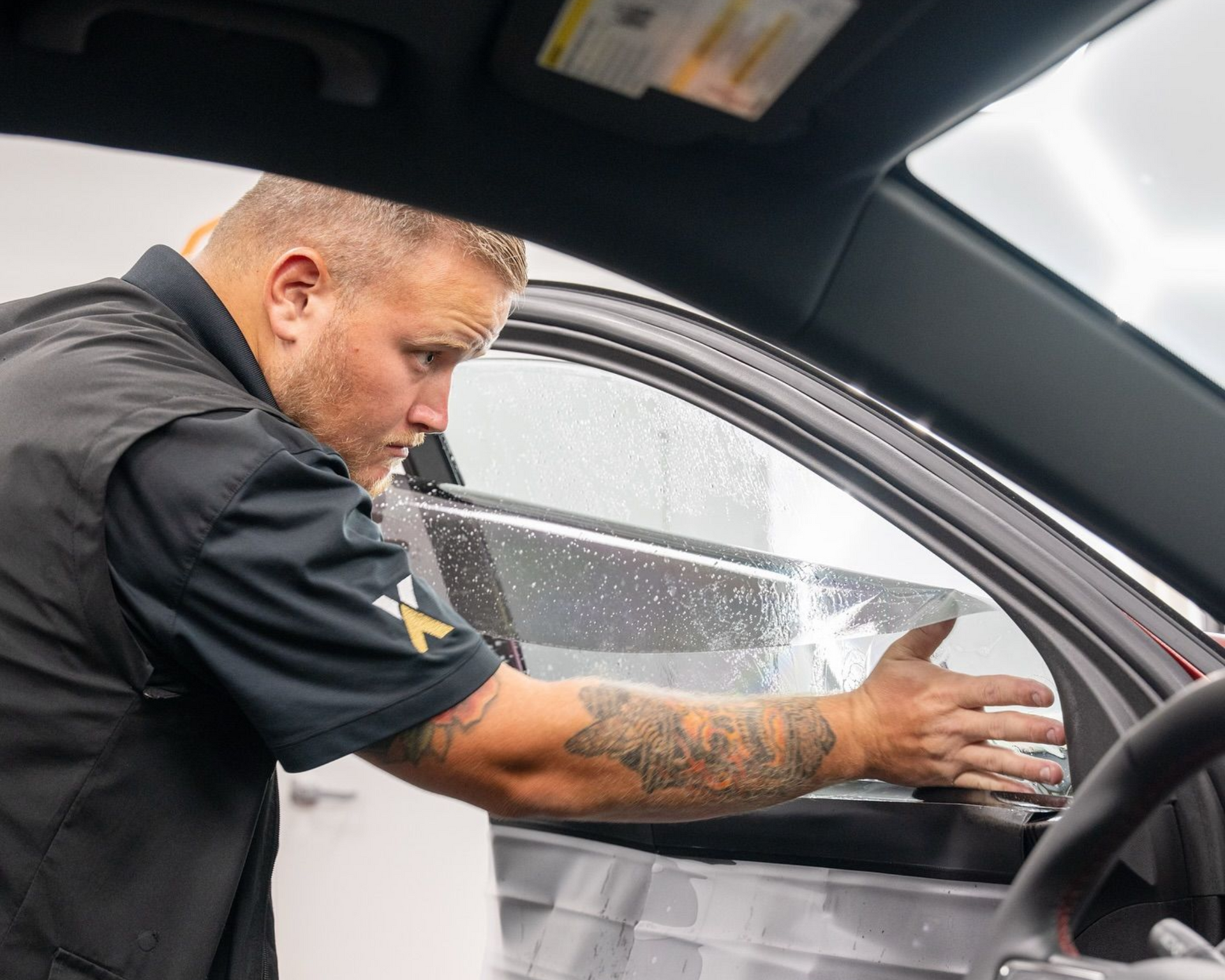 Auto Window Tinting installation
