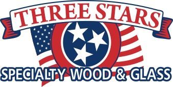 Three Stars Specialty Wood & Glass Logo Three Stars Specialty Wood & Glass Logo