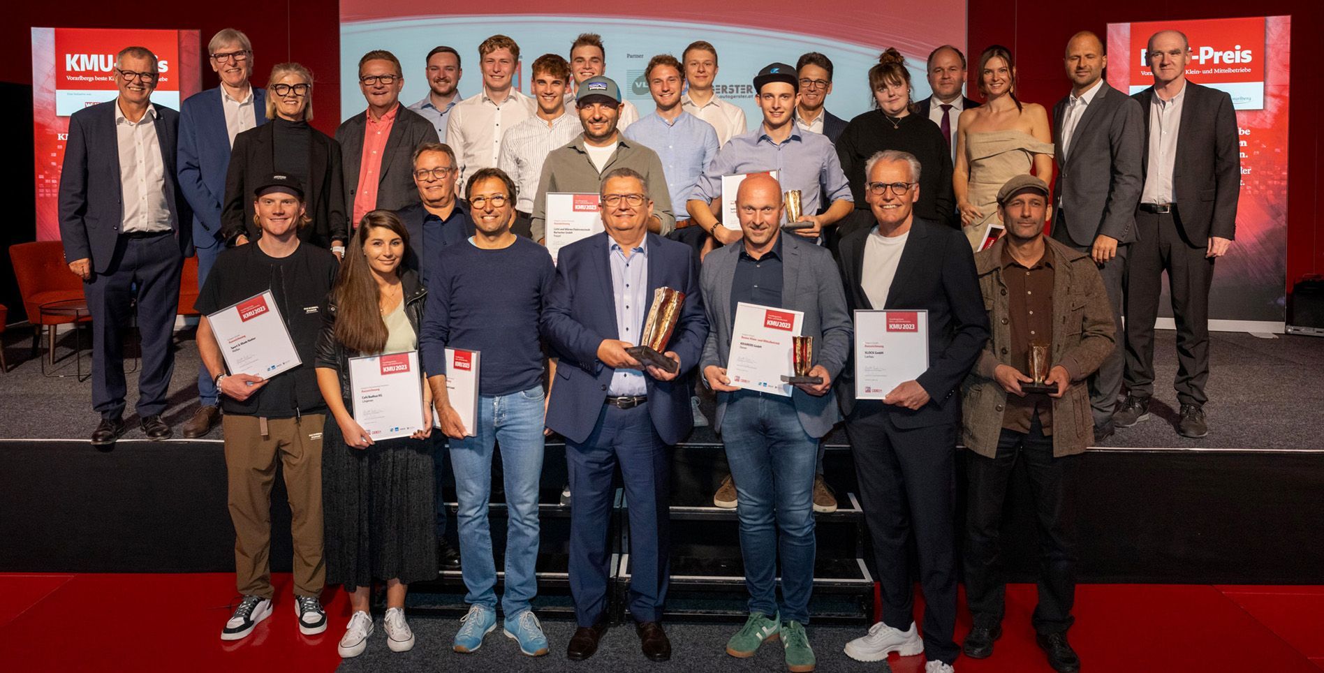 KMU 2023: Gruppenbild Preisträger