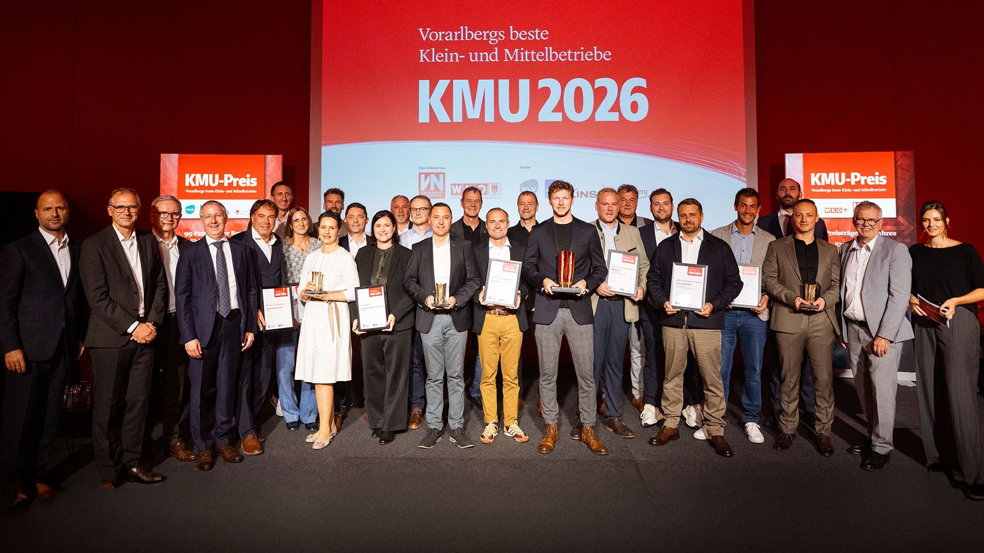KMU 2026: Gruppenbild Preisträger