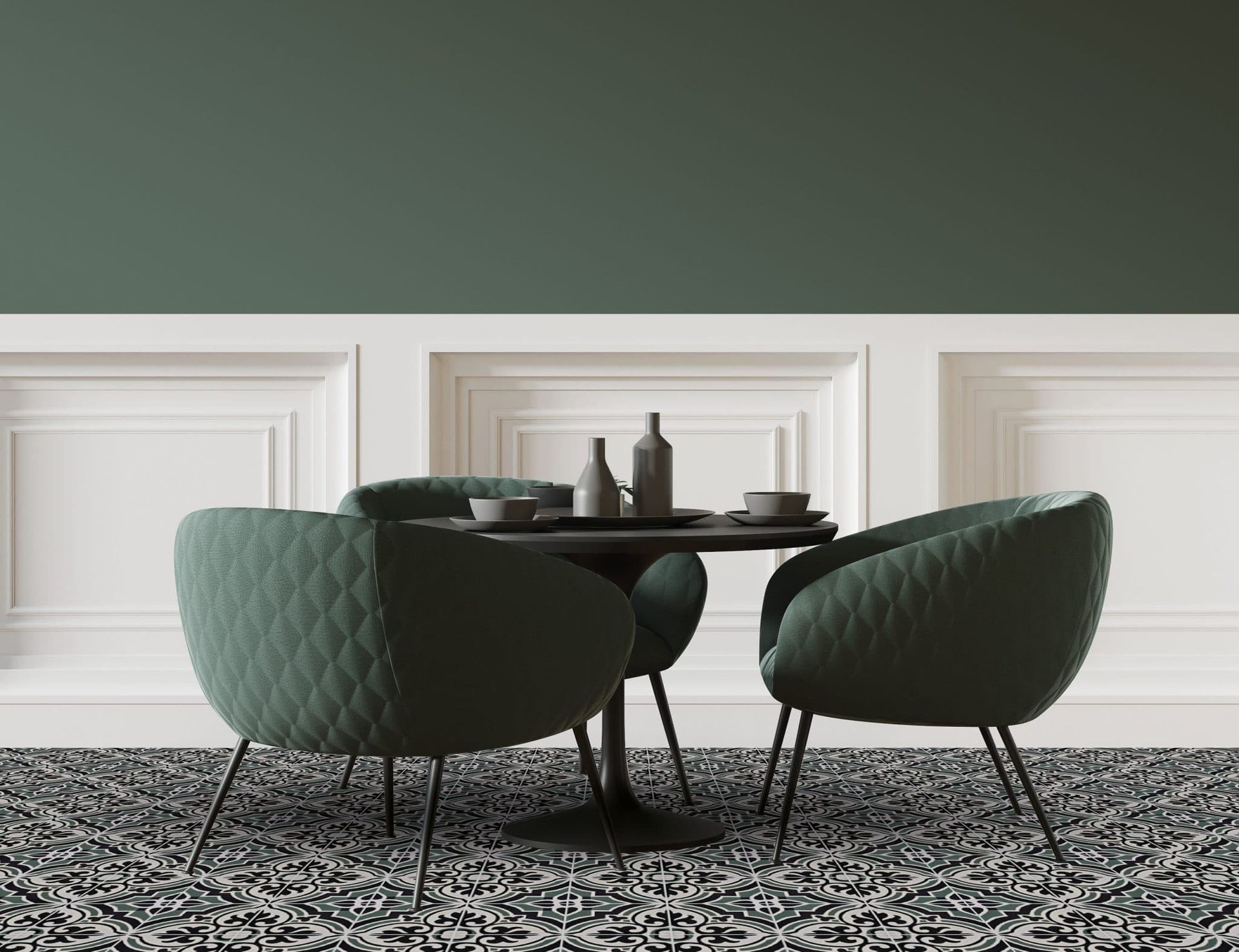 ciment tiles salon