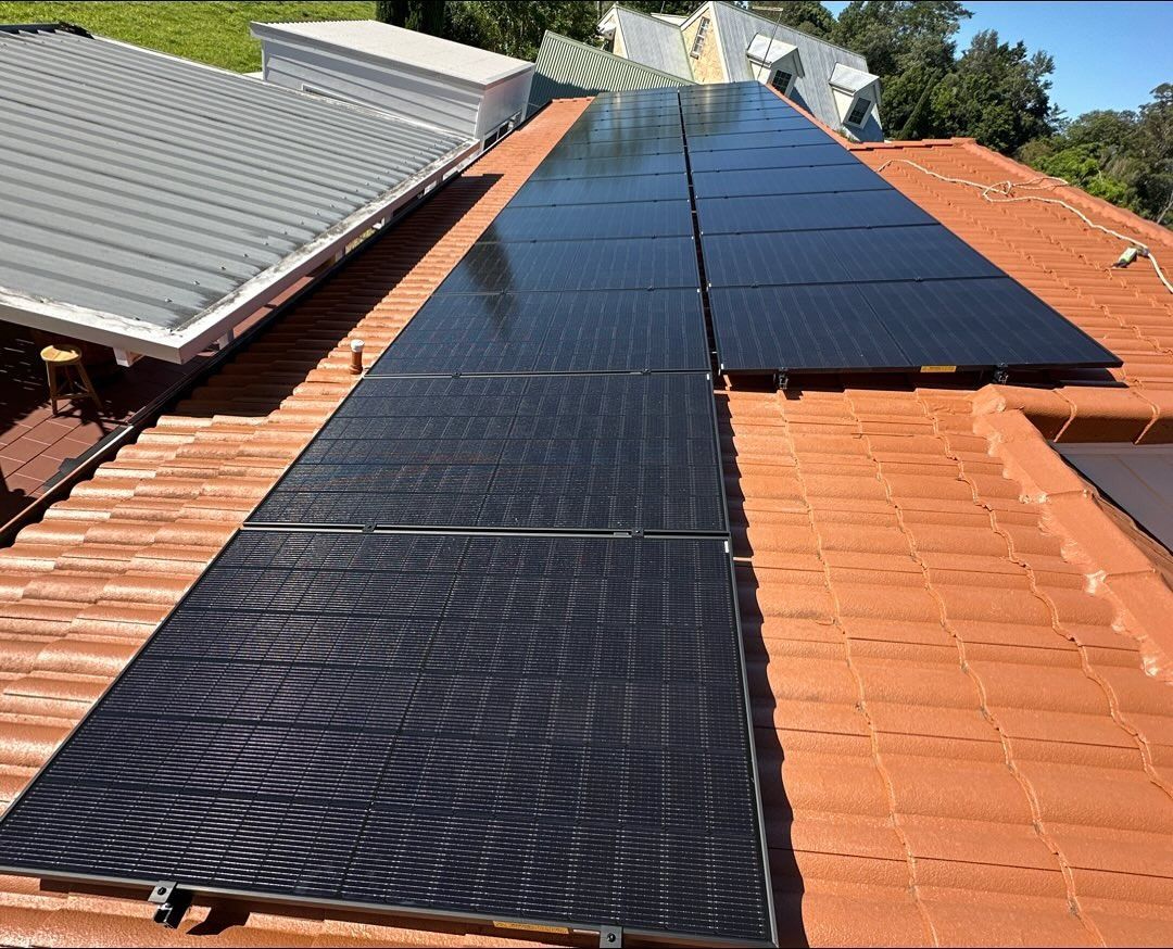 Solar Panels Installed at the Rooftop