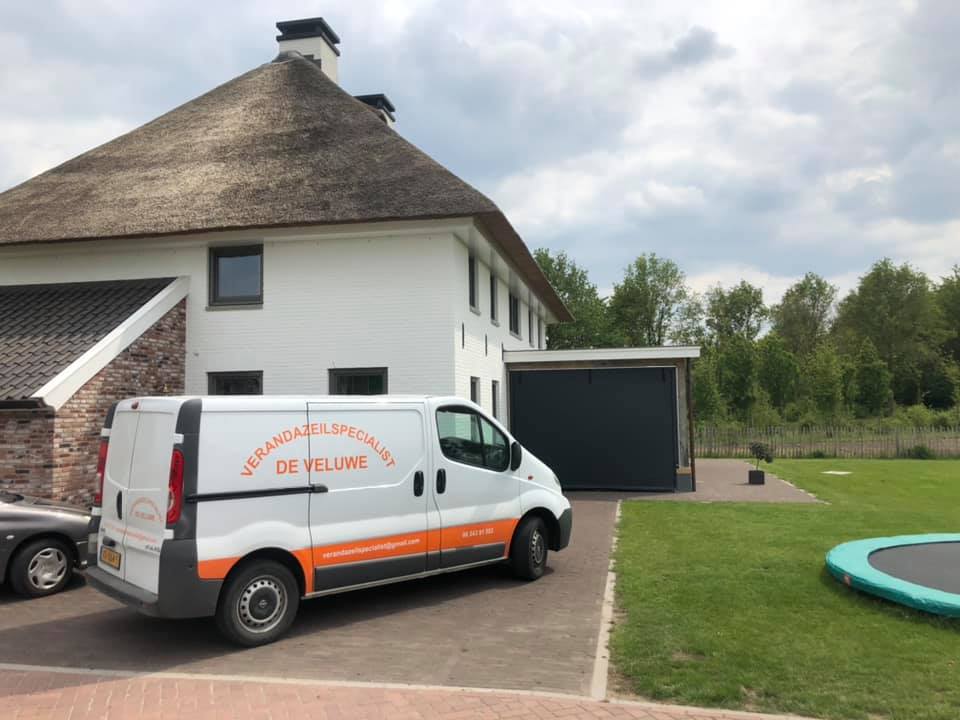 veranda zeilspecialist de Veluwe bus op locatie