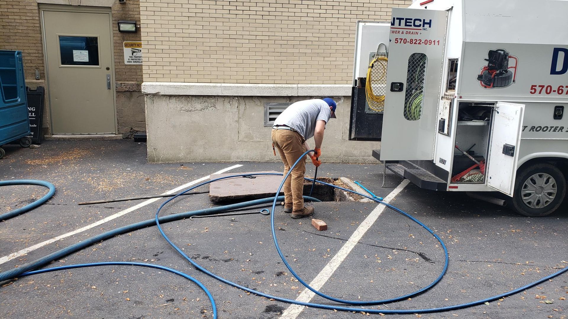 Septic line inspection