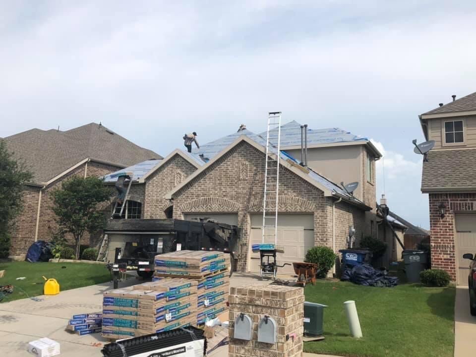 House Under Renovation — Sherman, TX — Top Repair Roofing House Under Renovation — Sherman, TX — Top Repair Roofing