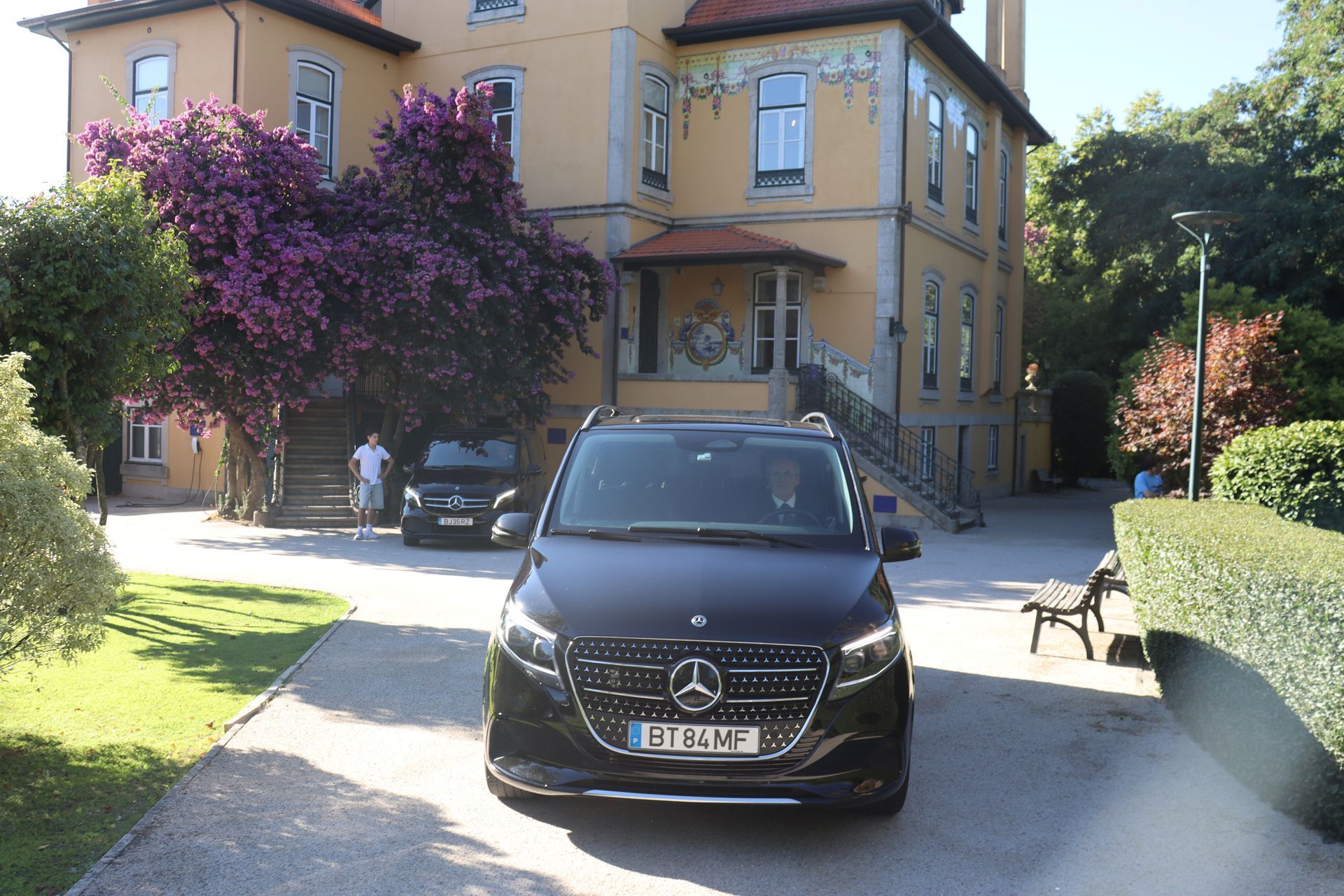 Private chauffeur service with luxury vehicle in Portugal