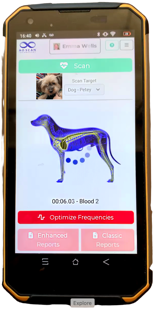 Help your pets live longer healthier lives! Solex AO Pet Scan - give your Pet a healthy life!
