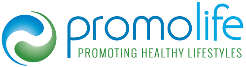 The logo for promolife is promoting healthy lifestyles