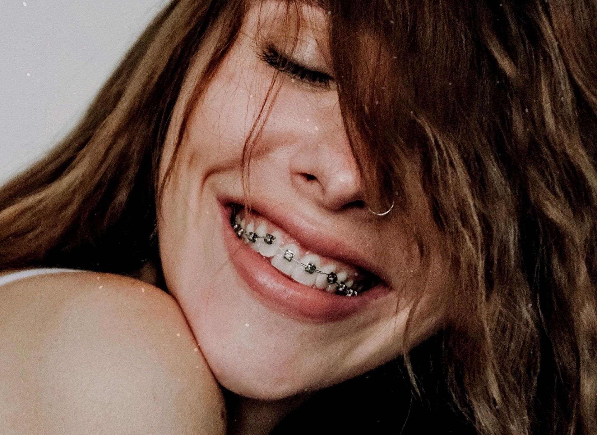 Wiman With braces