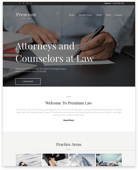 Boutique Law Firm Website builder Boutique Law Firm responsive template