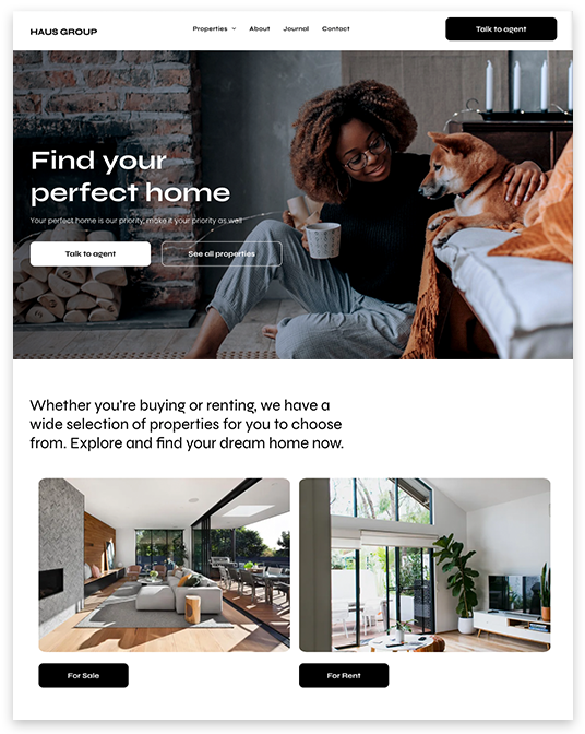Real Estate Agency Website builder Real Estate Agency responsive template