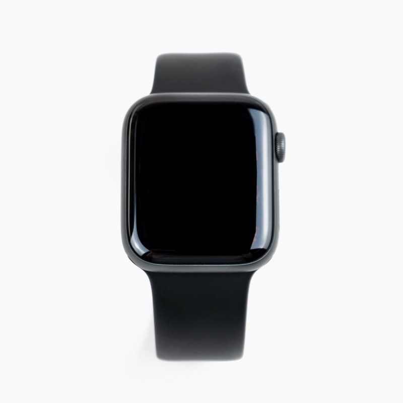 Black Smart Watch with a blank, black screen.