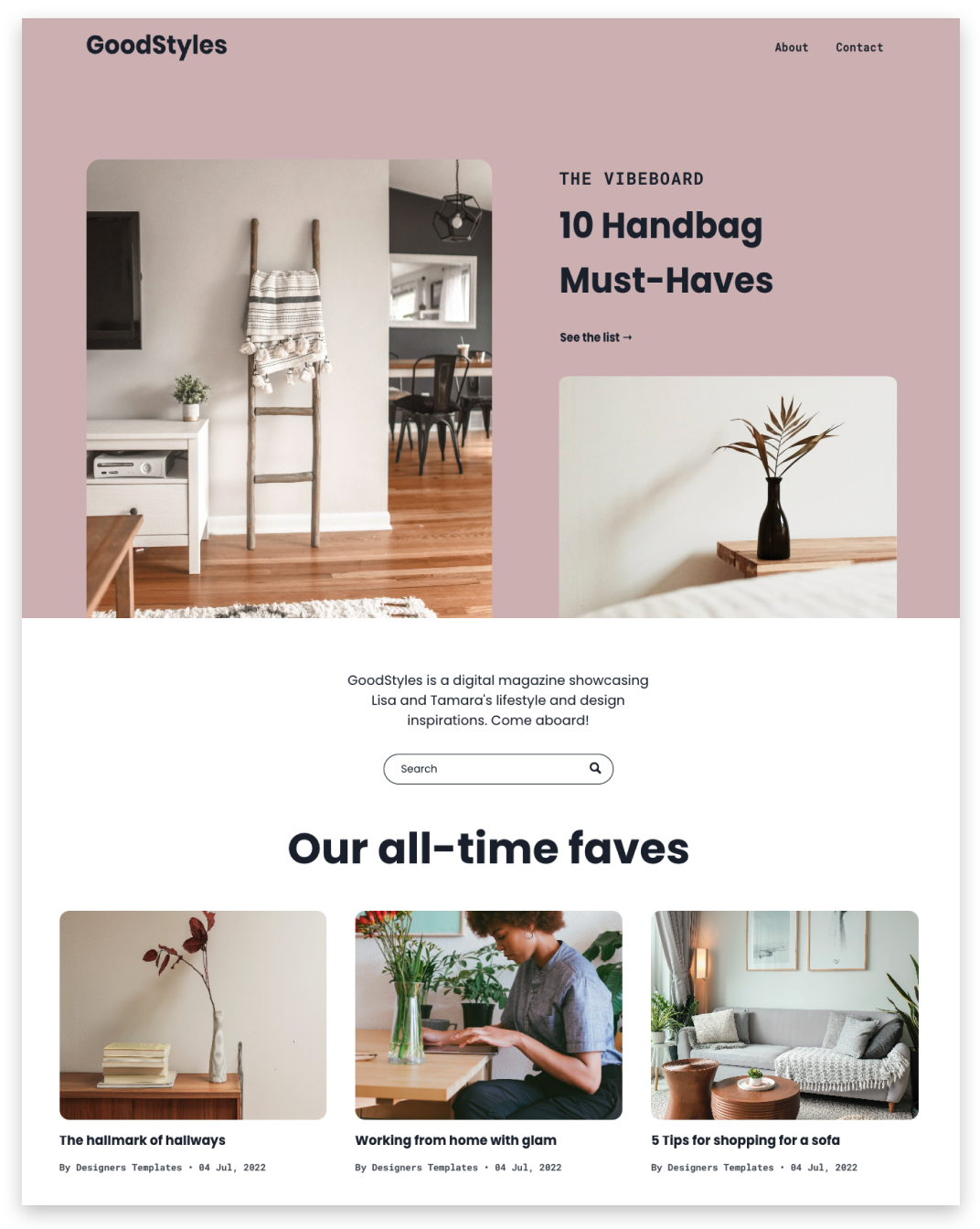 Magazine Blog Website builder Magazine Blog responsive template