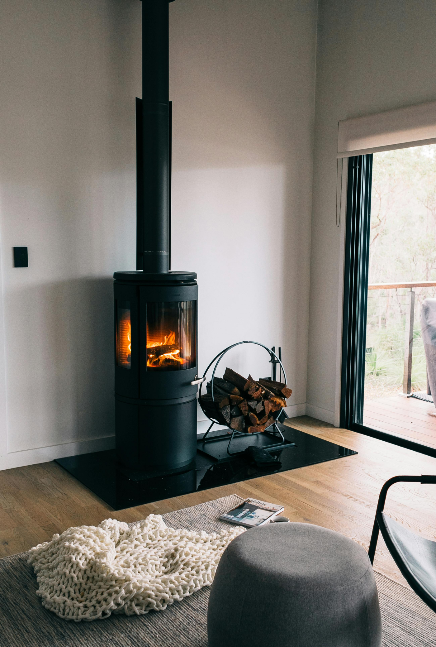 Fireside lounge comfort