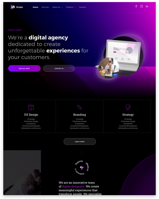 Digital Agency Website builder Digital Agency responsive template
