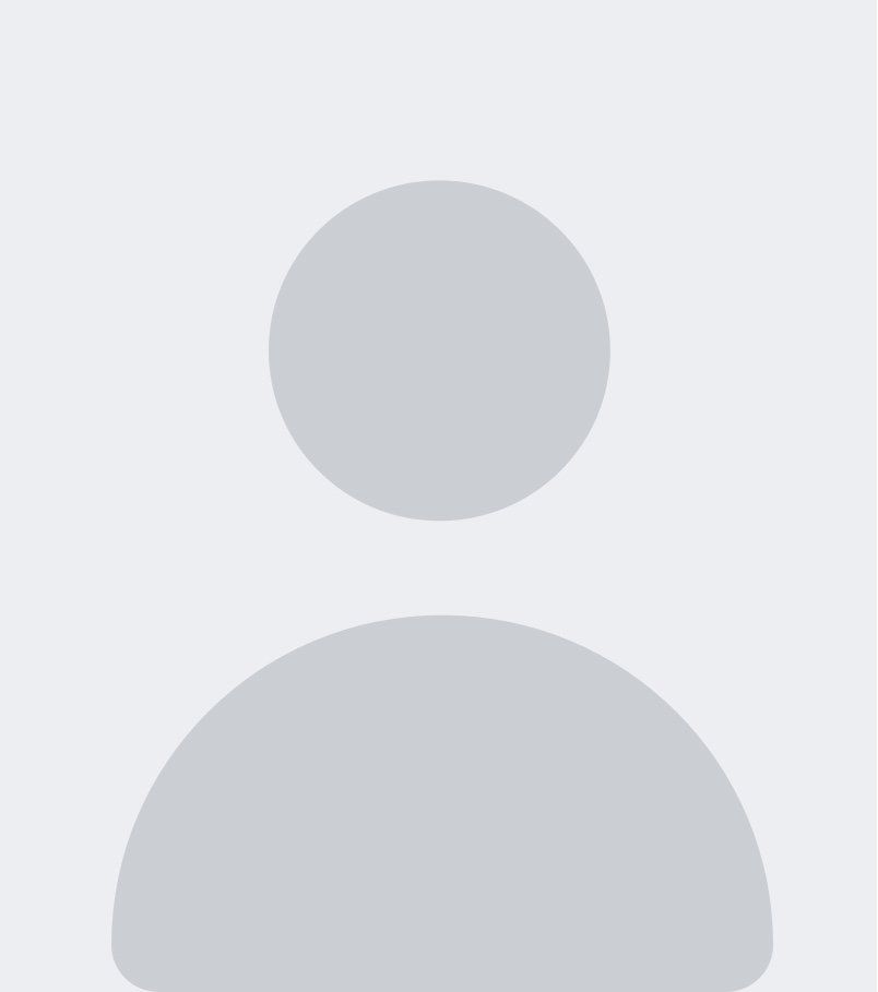 A gray silhouette of a person on a light gray background, commonly used as a placeholder profile icon.