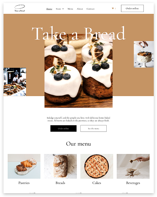 Bake Shop Website builder Bake Shop responsive template