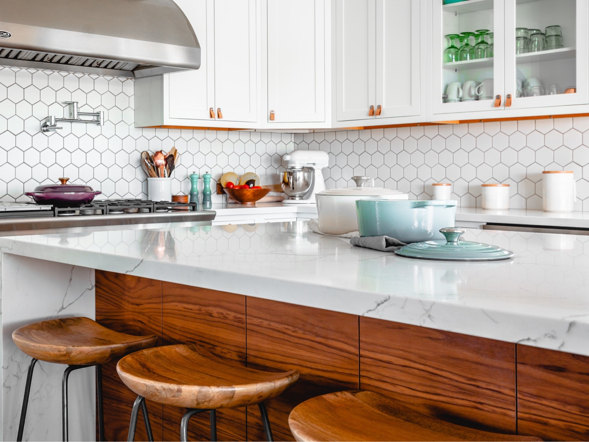 kitchen modern tile work
