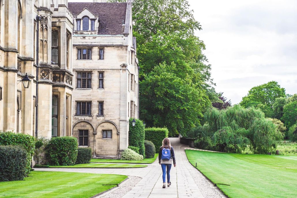 Lovely university with gardens