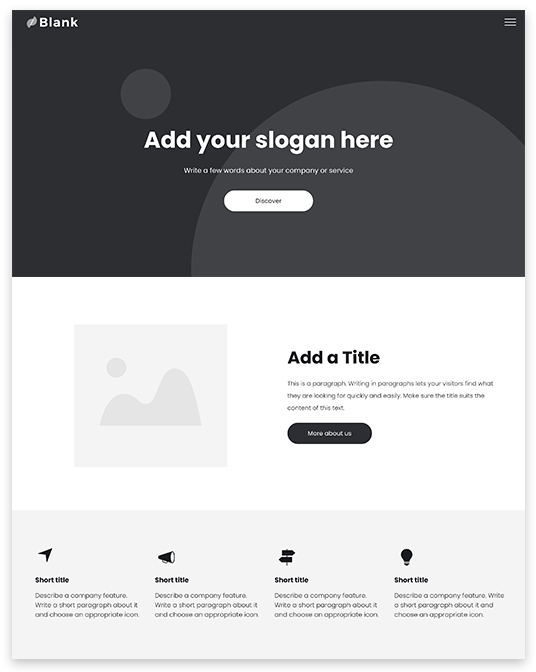 Blank Expandable Website builder Blank Expandable responsive template