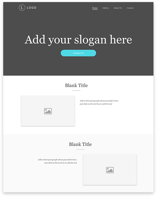 Blank Row Website builder Blank Row responsive template