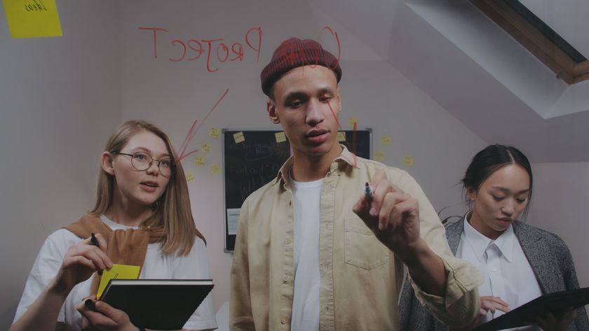 Strategizing on a clear white board