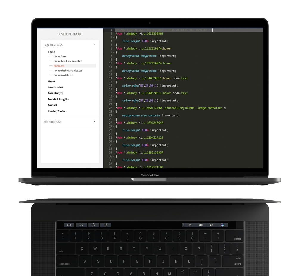 A laptop with a bunch of code on the screen