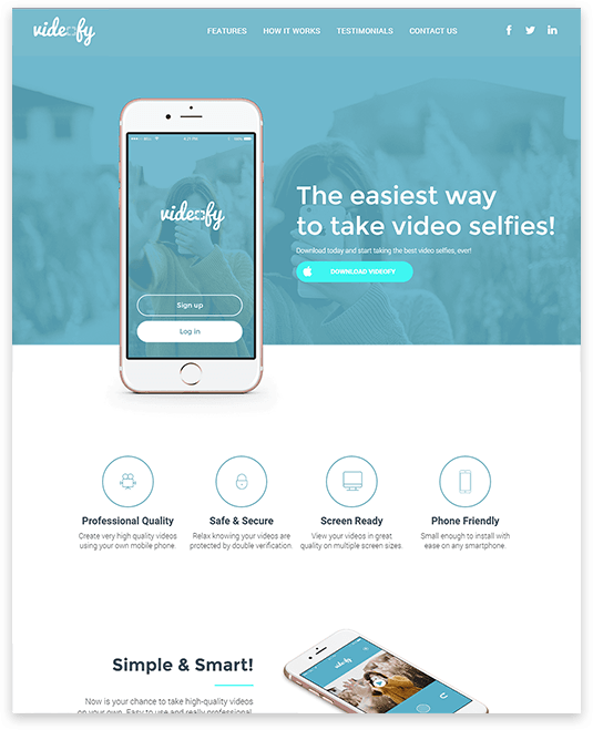 App Landing Page Website builder App Landing Page responsive template