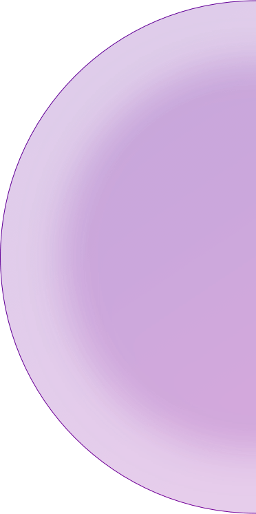 A purple balloon is floating in the air on a white background.