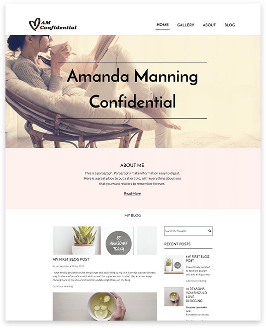LifeStyle Website builder LifeStyle responsive template