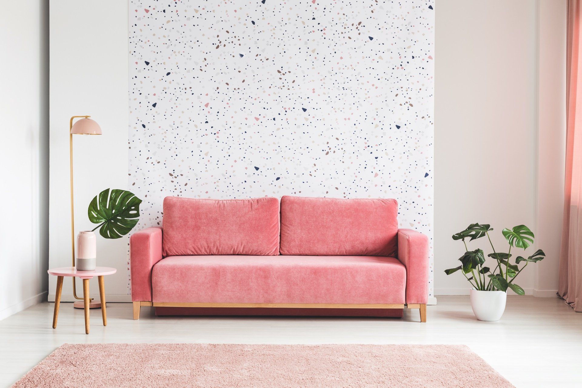 speckled painted wall