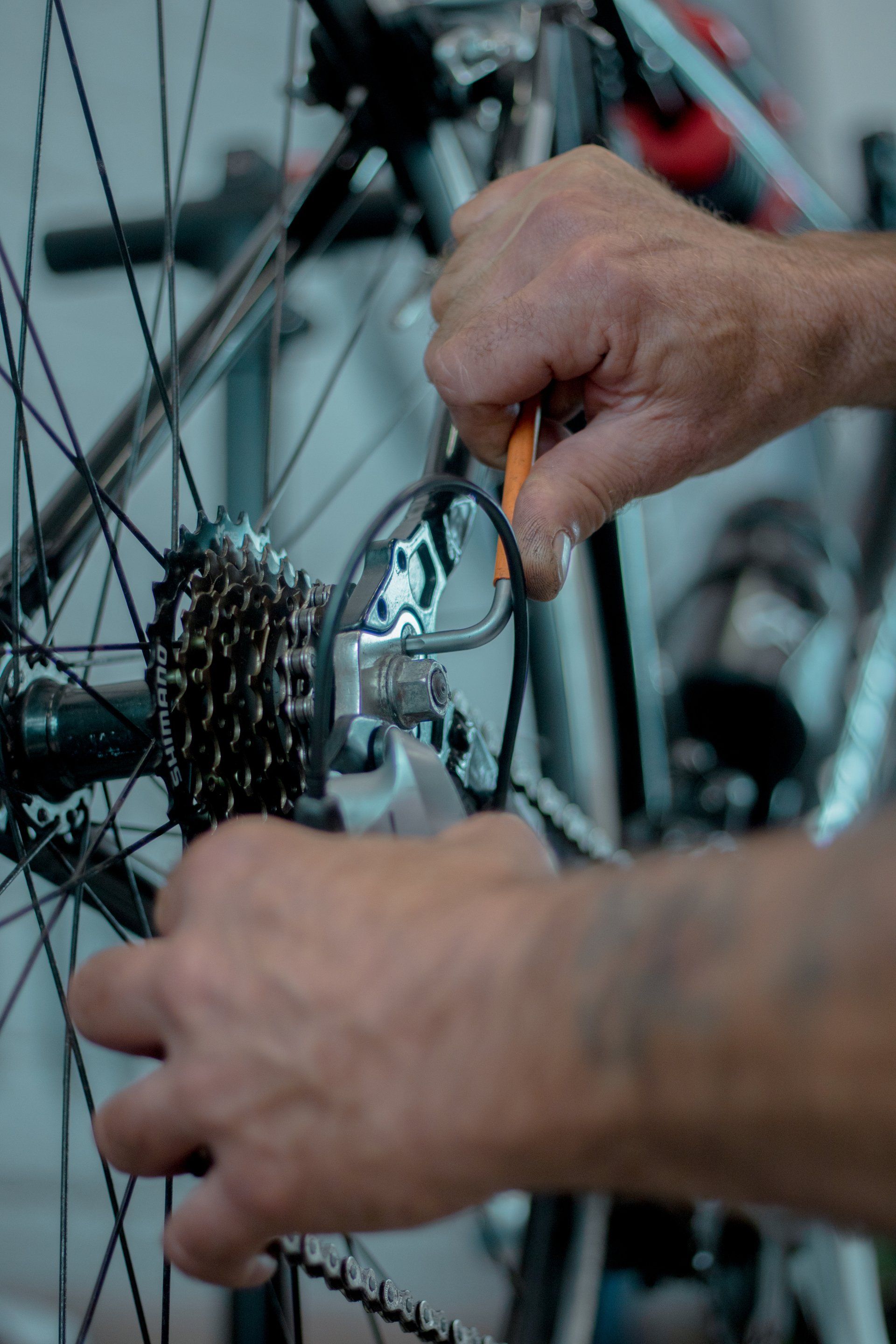 tools for fixing a mountain bike