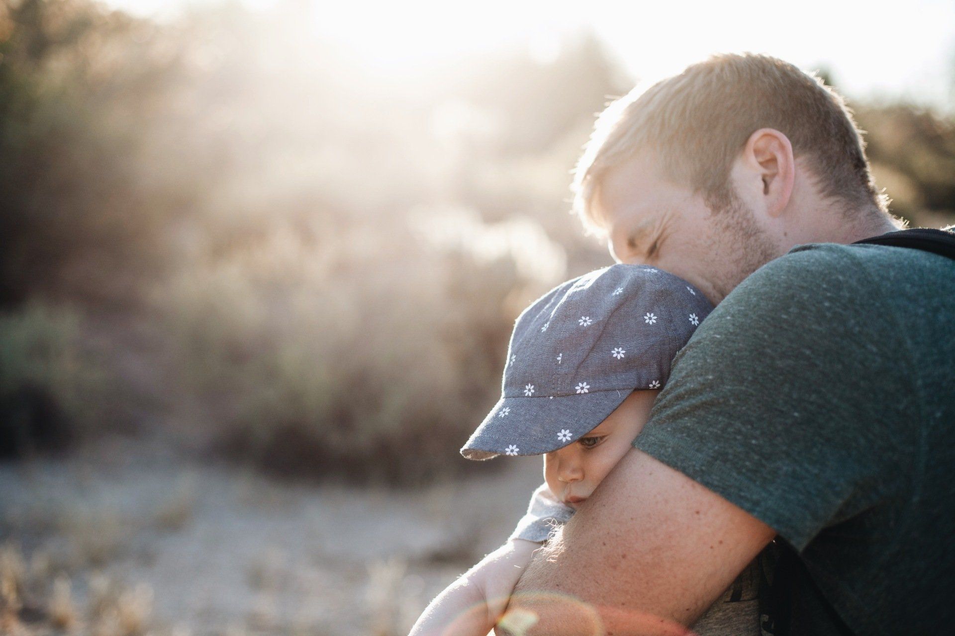 Papà single con il figlio