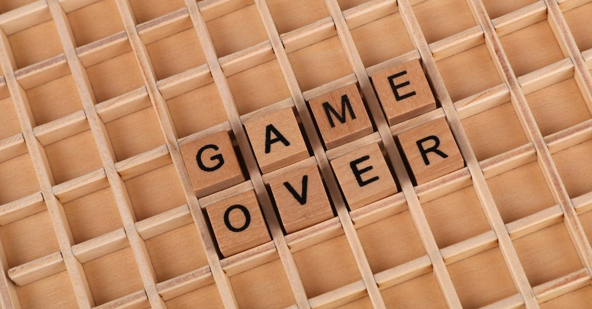 Wooden blocks on a grid spelling out