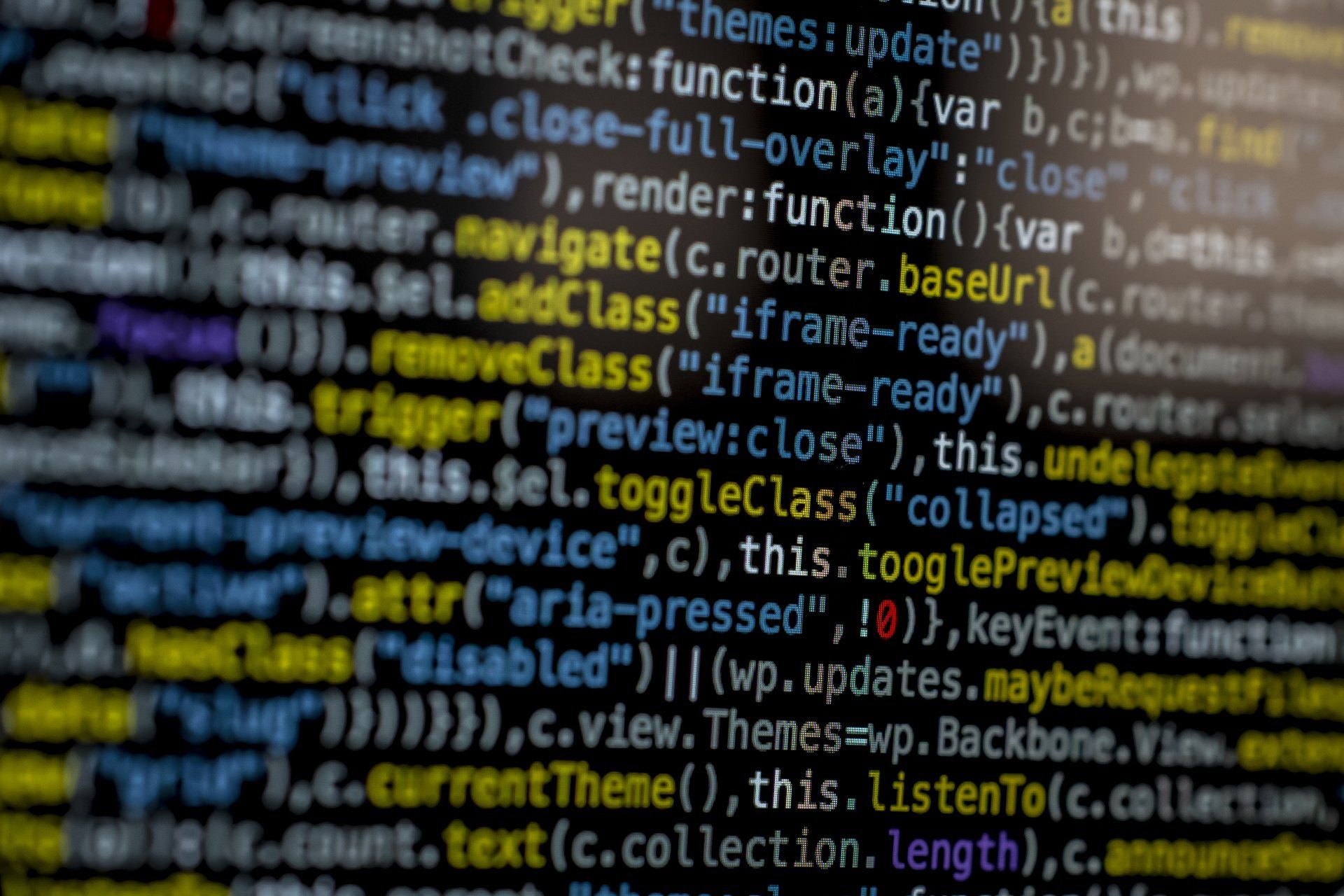 A close up of a computer screen with a lot of text on it
