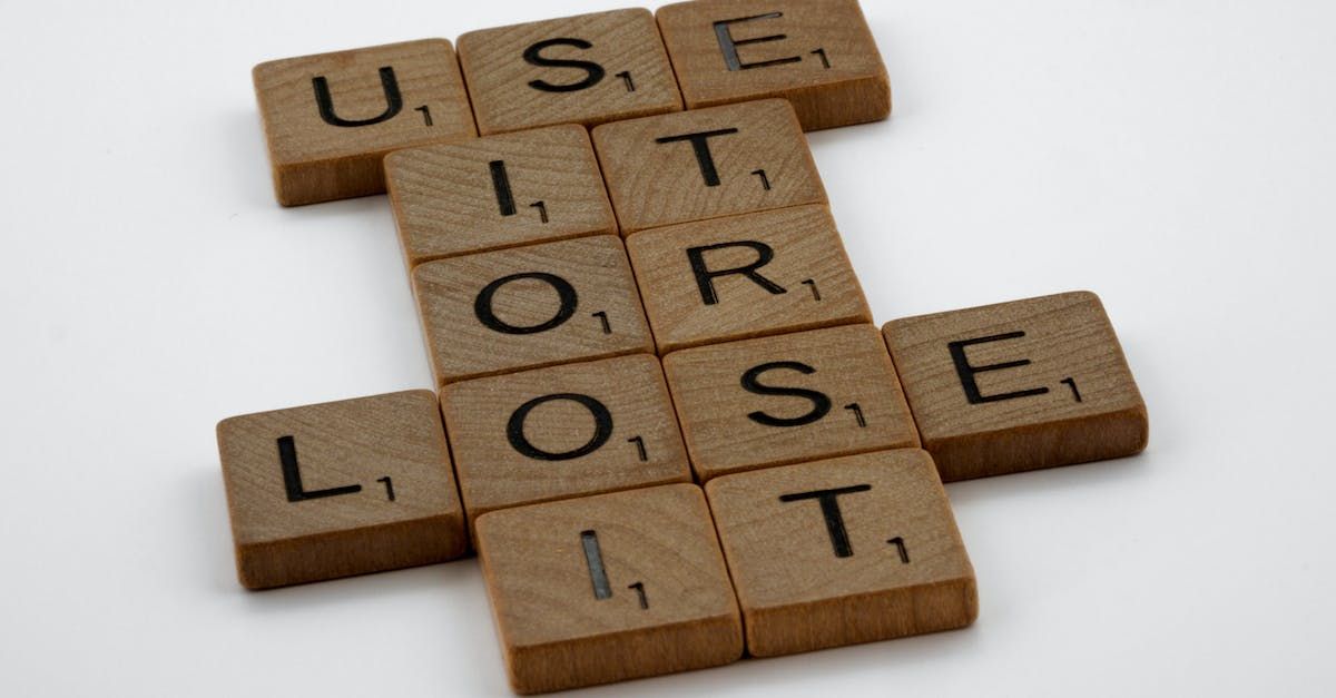 touching blocks saying use it or lose it.