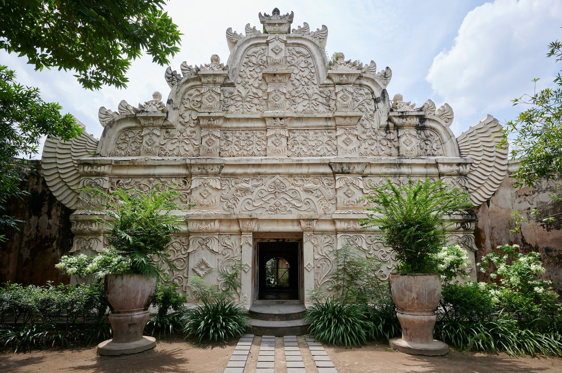 A old water palace in Yogyakarta