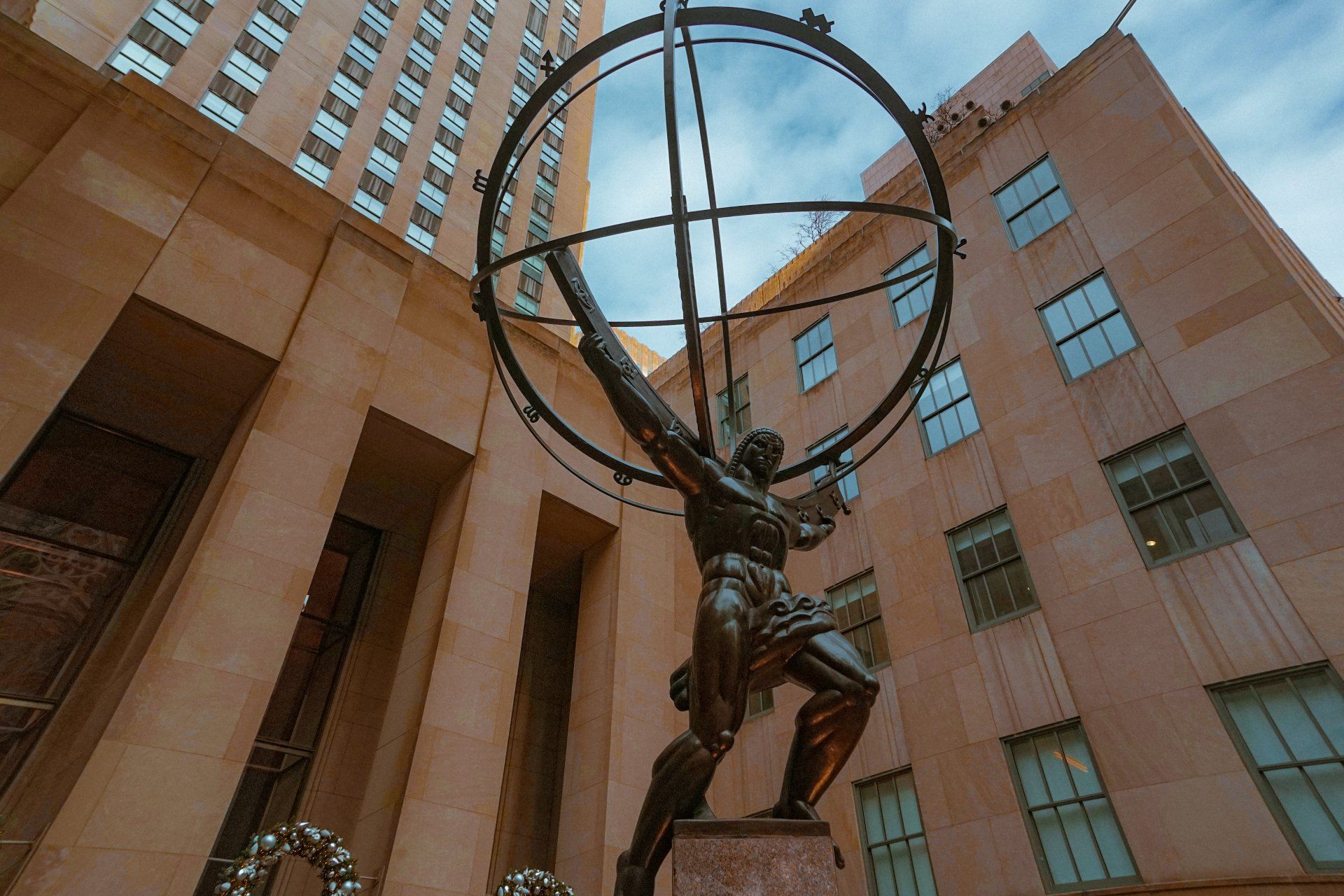 Art Deco Atlas statue in Rockefeller Center