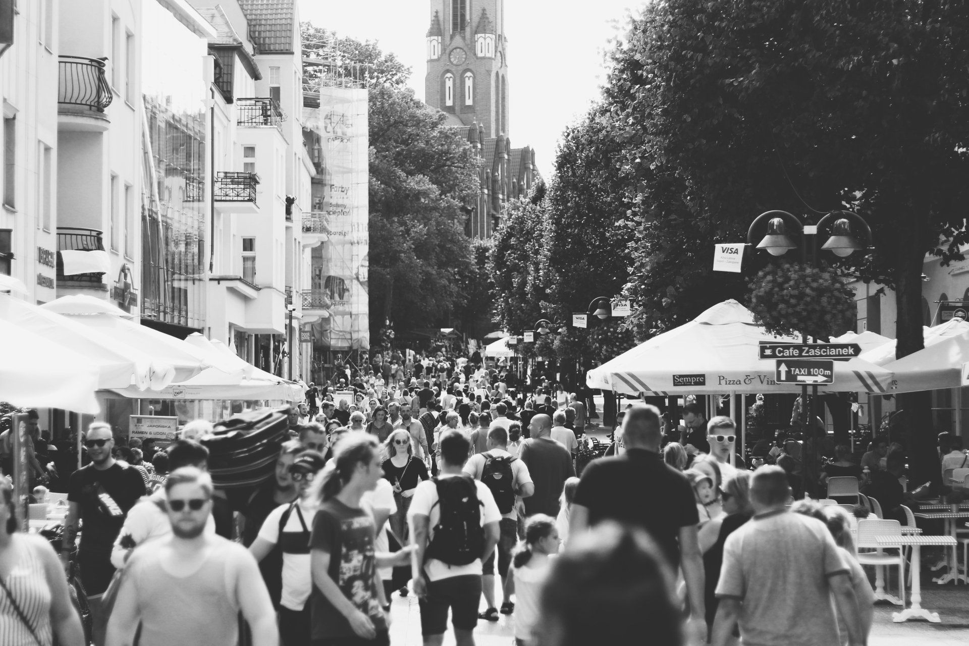 crowd of people outside