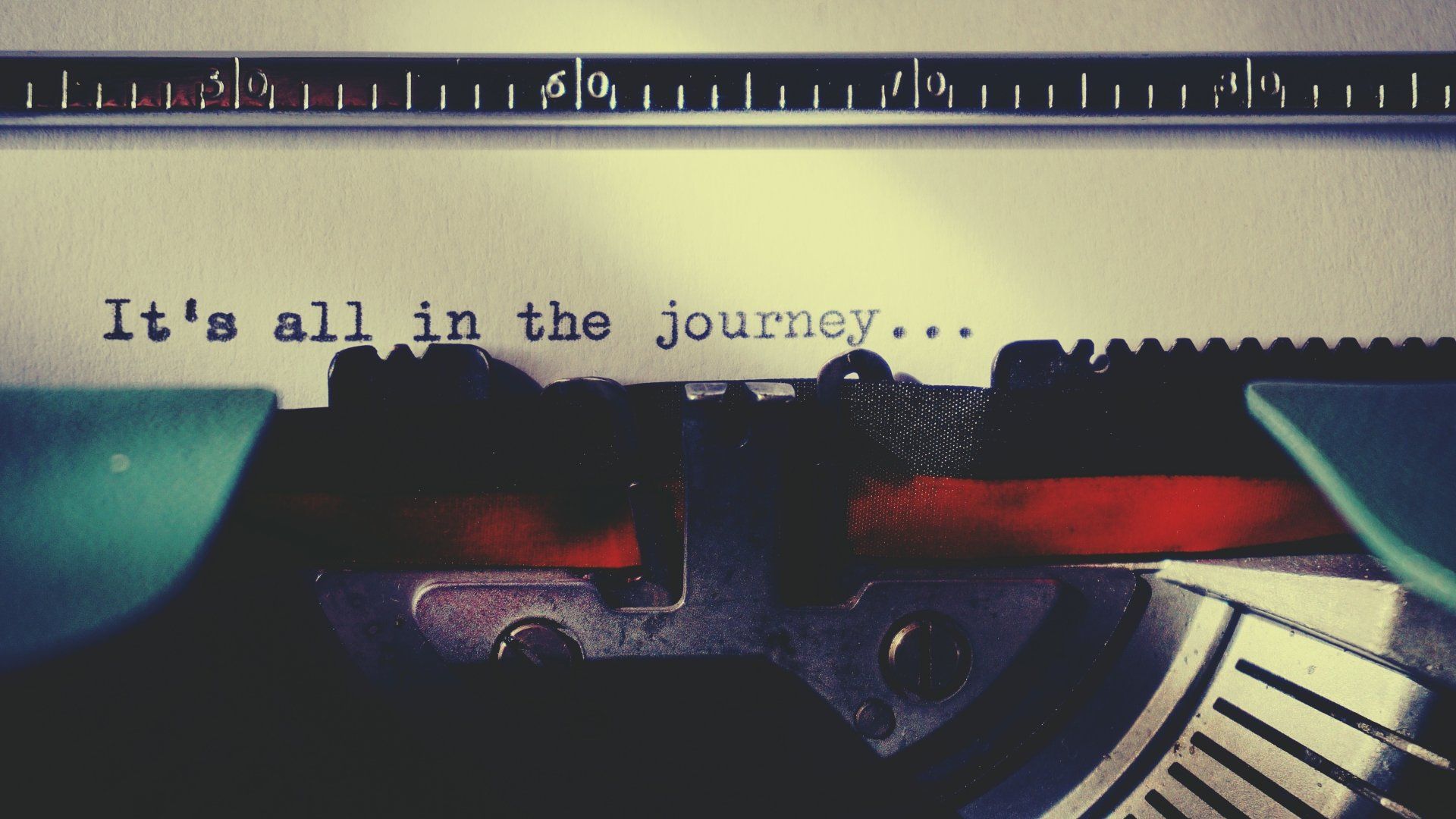 Typewriter close-up with 