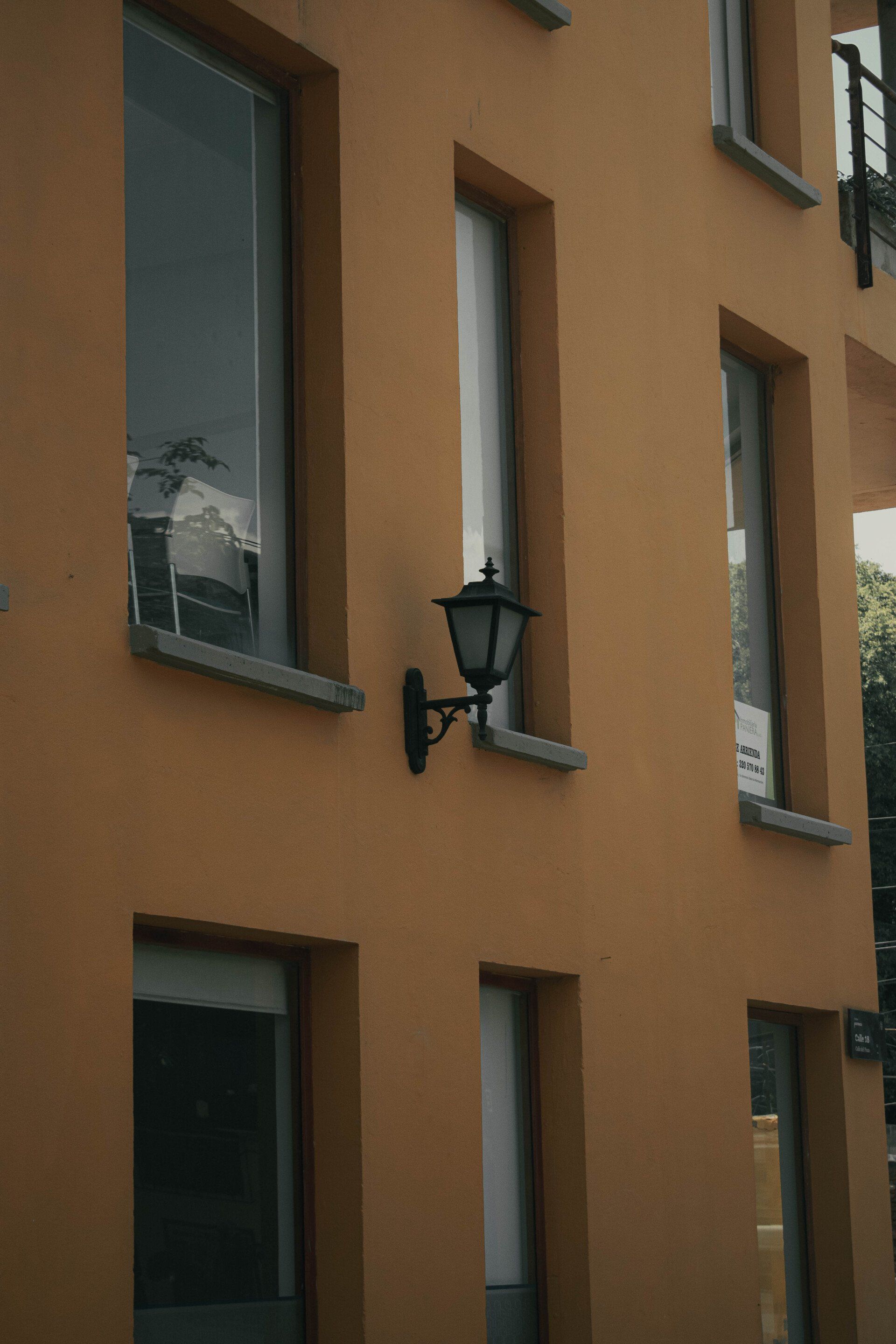 windows with sconce