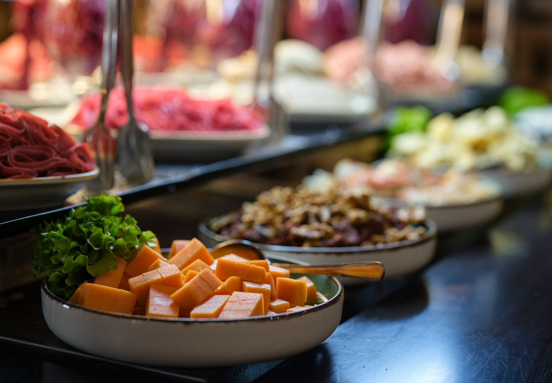 Healthy food on a table