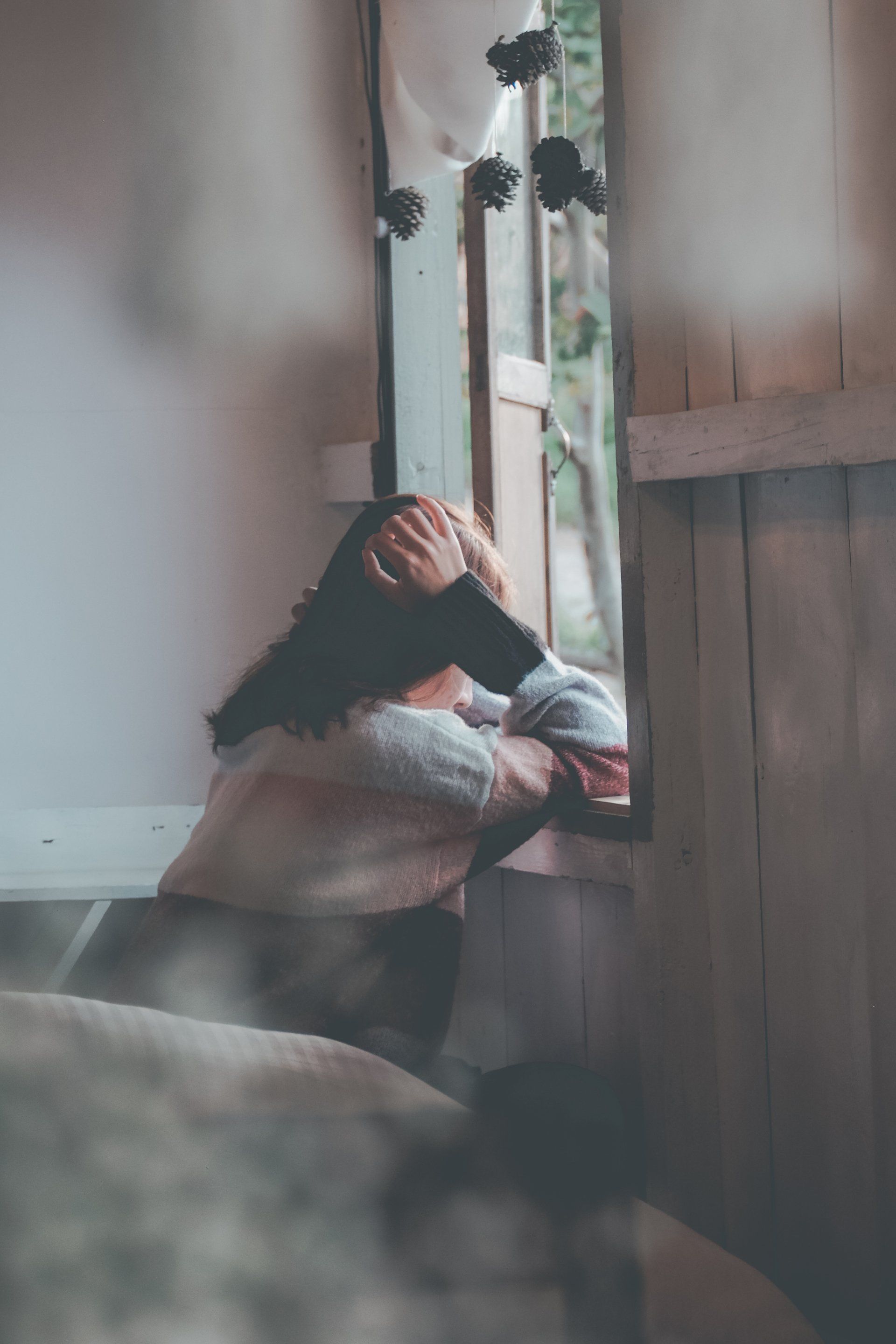 gallery of person dealing with depression on their own versus being helped by TMS