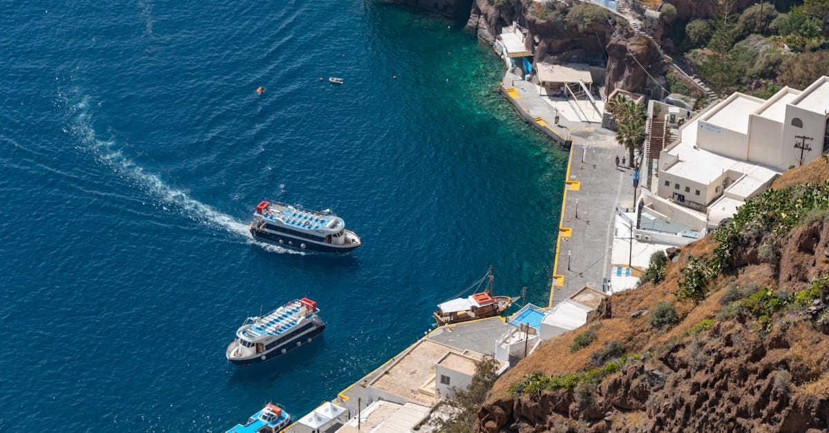 Old Port of Fira in Santorini