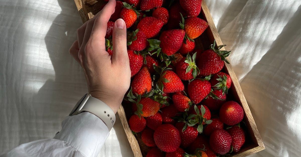 best harvest of strawberries in a wooden box