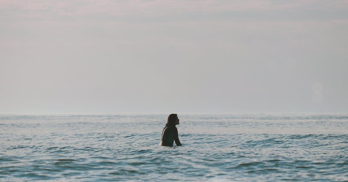 image of a person in the ocean in Bayville NJ image of a person in the ocean in Bayville NJ